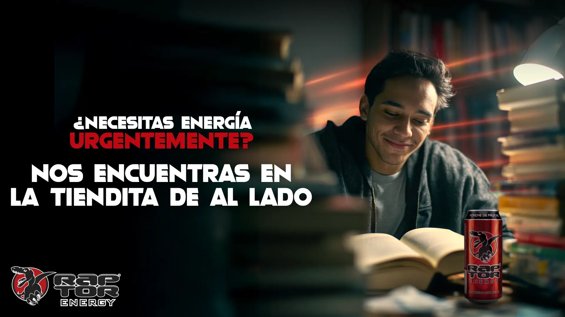 Banner real de Raptor: “Nos encuentras en la tiendita de al lado”